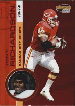 2001 Pacific Invincible - Red #119 Tony Richardson Front