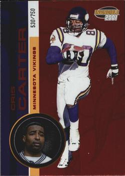 2001 Pacific Invincible - Red #131 Cris Carter Front
