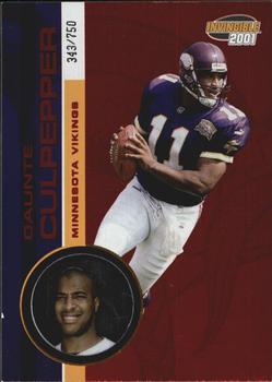 2001 Pacific Invincible - Red #132 Daunte Culpepper Front
