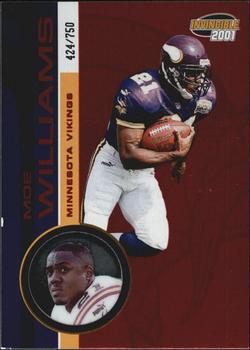 2001 Pacific Invincible - Red #136 Moe Williams Front