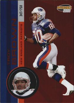 2001 Pacific Invincible - Red #138 Troy Brown Front