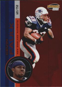 2001 Pacific Invincible - Red #139 Kevin Faulk Front