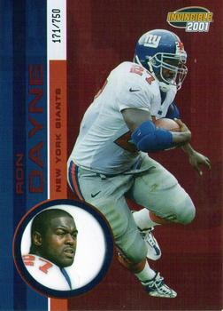 2001 Pacific Invincible - Red #158 Ron Dayne Front