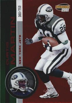 2001 Pacific Invincible - Red #169 Curtis Martin Front