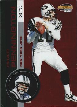 2001 Pacific Invincible - Red #170 Chad Pennington Front
