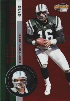 2001 Pacific Invincible - Red #171 Vinny Testaverde Front