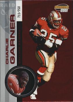 2001 Pacific Invincible - Red #175 Charlie Garner Front