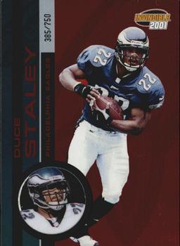 2001 Pacific Invincible - Red #188 Duce Staley Front