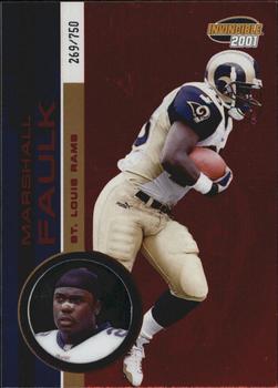 2001 Pacific Invincible - Red #200 Marshall Faulk Front
