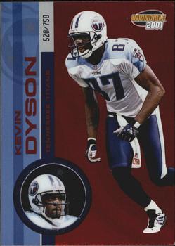 2001 Pacific Invincible - Red #238 Kevin Dyson Front