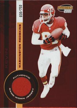 2001 Pacific Invincible - Red #249 Kevin Lockett Front