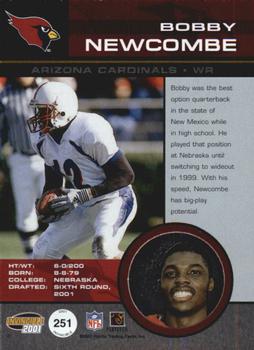 2001 Pacific Invincible - Red #251 Bobby Newcombe Back