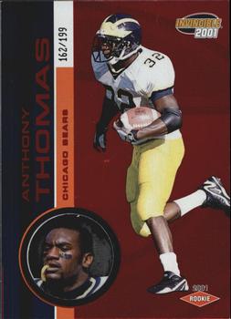2001 Pacific Invincible - Red #259 Anthony Thomas Front
