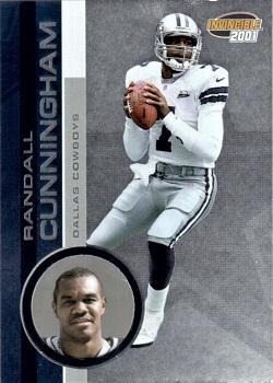 2001 Pacific Invincible - Retail #63 Randall Cunningham Front