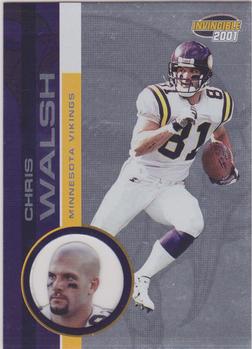 2001 Pacific Invincible - Retail #134 Chris Walsh Front