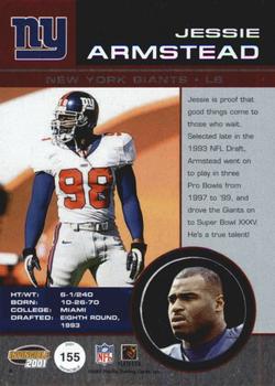 2001 Pacific Invincible - Retail #155 Jessie Armstead Back