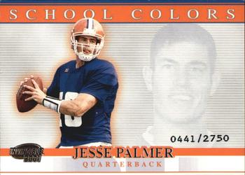 2001 Pacific Invincible - School Colors #4 Jesse Palmer Front