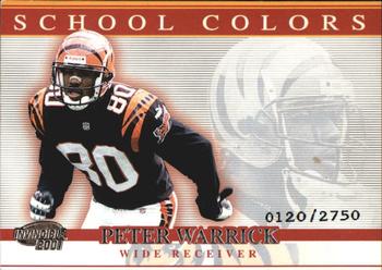 2001 Pacific Invincible - School Colors #10 Peter Warrick Front