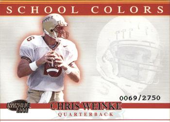 2001 Pacific Invincible - School Colors #11 Chris Weinke Front