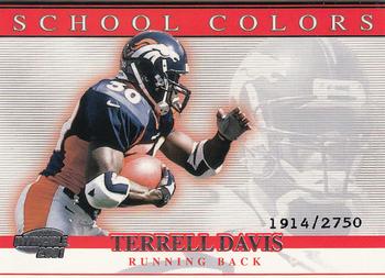 2001 Pacific Invincible - School Colors #12 Terrell Davis Front