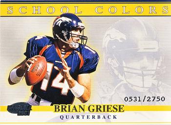 2001 Pacific Invincible - School Colors #20 Brian Griese Front