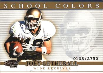 2001 Pacific Invincible - School Colors #32 Joey Getherall Front