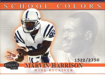 2001 Pacific Invincible - School Colors #43 Marvin Harrison Front