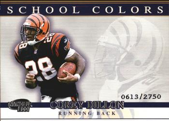 2001 Pacific Invincible - School Colors #56 Corey Dillon Front