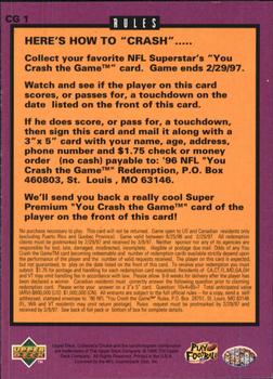 1996 Collector's Choice - You Crash the Game Silver #CG1 Dan Marino Back
