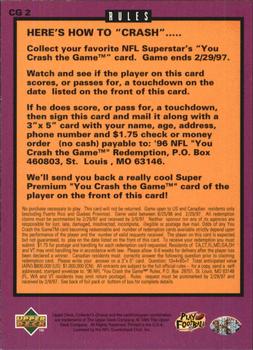 1996 Collector's Choice - You Crash the Game Silver #CG2 John Elway Back