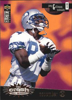 1996 Collector's Choice - You Crash the Game Silver #CG13 Joey Galloway Front