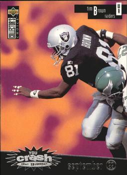 1996 Collector's Choice - You Crash the Game Silver #CG18 Tim Brown Front