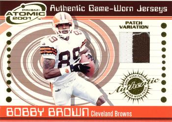 2001 Pacific Prism Atomic - Jersey Patches #20 Bobby Brown Front