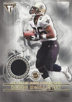 2001 Pacific Private Stock Titanium - Double-Sided Dual Game-Worn Jerseys #22 Deuce McAllister / Onome Ojo Front