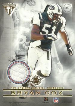 2001 Pacific Private Stock Titanium - Double-Sided Dual Game-Worn Jerseys #49 Ray Lewis / Bryan Cox Back
