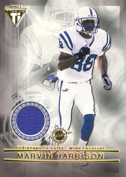 2001 Pacific Private Stock Titanium - Double-Sided Dual Game-Worn Jerseys #91 Marvin Harrison / Amani Toomer Front