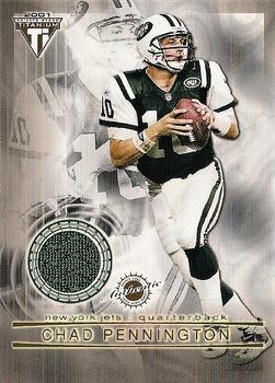 2001 Pacific Private Stock Titanium - Double-Sided Dual Game-Worn Jerseys #110 Chad Pennington / Vinny Testaverde Front