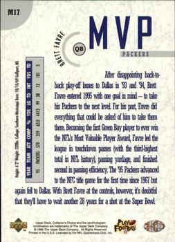 1996 Collector's Choice - MVPs #M17 Brett Favre Back