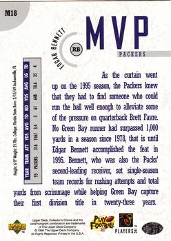 1996 Collector's Choice - MVPs #M18 Edgar Bennett Back