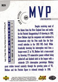 1996 Collector's Choice - MVPs #M29 Drew Bledsoe Back