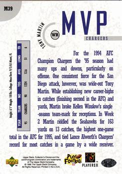 1996 Collector's Choice - MVPs #M39 Tony Martin Back