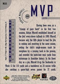 1996 Collector's Choice - MVPs #M32 Adrian Murrell Back