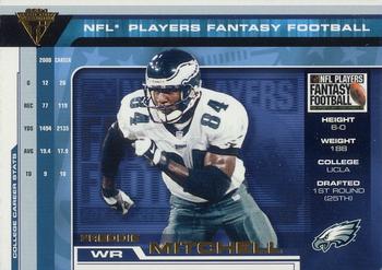 2001 Pacific Private Stock Titanium - Players Fantasy Gold #20 Freddie Mitchell Front