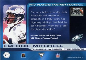 2001 Pacific Private Stock Titanium - 2002 Hawaii Trade Conference Players Fantasy Silver #20 Freddie Mitchell Back