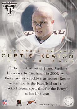 2001 Pacific Private Stock Titanium Postseason Edition - Jerseys #30 Curtis Keaton Back