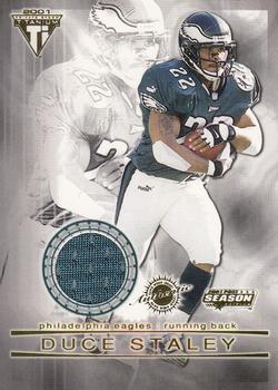2001 Pacific Private Stock Titanium Postseason Edition - Jerseys #78 Duce Staley Front