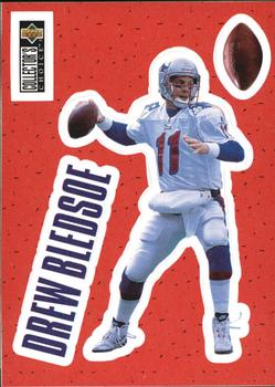 1996 Collector's Choice - Play Action Stick-Ums #S4 Drew Bledsoe Front