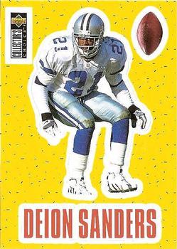 1996 Collector's Choice - Play Action Stick-Ums #S8 Deion Sanders Front