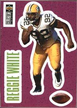 1996 Collector's Choice - Play Action Stick-Ums #S22 Reggie White Front