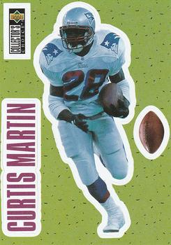 1996 Collector's Choice - Play Action Stick-Ums #S25 Curtis Martin Front